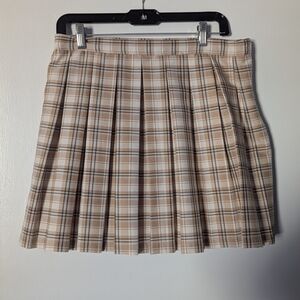 Plaid Tan Skirt